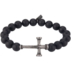 Stretch Nail Cross Bracelet